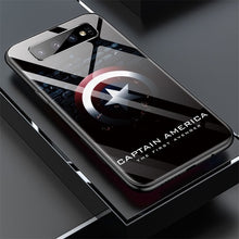 Load image into Gallery viewer, Marvel Captain America Iron Man Glass Phone Case For Samsung Galaxy S8 S9 S10 e 5G Plus Note 9 8 Avengers Batman Cover Funda
