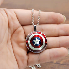 Load image into Gallery viewer, New Avengers Endgame Captain America Accessories Steve Rogers Round Shield Pendant