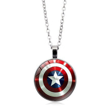 Load image into Gallery viewer, New Avengers Endgame Captain America Accessories Steve Rogers Round Shield Pendant