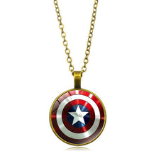Load image into Gallery viewer, New Avengers Endgame Captain America Accessories Steve Rogers Round Shield Pendant