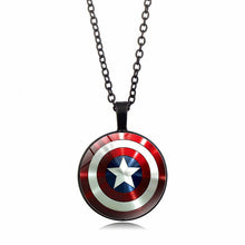 Load image into Gallery viewer, New Avengers Endgame Captain America Accessories Steve Rogers Round Shield Pendant