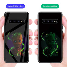 Load image into Gallery viewer, ciciber Iron Man Tempered Glass Phone Case For Samsung Galaxy S10 S10e S9 S8 Plus S10+ S9+ S8+ Cover for Samsung Note 9 8 Coque