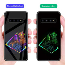 Load image into Gallery viewer, ciciber Iron Man Tempered Glass Phone Case For Samsung Galaxy S10 S10e S9 S8 Plus S10+ S9+ S8+ Cover for Samsung Note 9 8 Coque