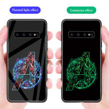 Load image into Gallery viewer, ciciber Iron Man Tempered Glass Phone Case For Samsung Galaxy S10 S10e S9 S8 Plus S10+ S9+ S8+ Cover for Samsung Note 9 8 Coque
