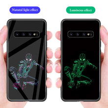 Load image into Gallery viewer, ciciber Iron Man Tempered Glass Phone Case For Samsung Galaxy S10 S10e S9 S8 Plus S10+ S9+ S8+ Cover for Samsung Note 9 8 Coque