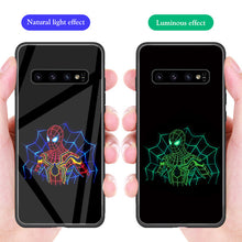 Load image into Gallery viewer, ciciber Iron Man Tempered Glass Phone Case For Samsung Galaxy S10 S10e S9 S8 Plus S10+ S9+ S8+ Cover for Samsung Note 9 8 Coque