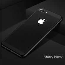 Load image into Gallery viewer, Ultra-thin Breathe Hollow Phone Case For iPhone 6 6s 7 8 Plus Hard Plastic Case For iPhone X XS Max XR Summer Back Cover Coque