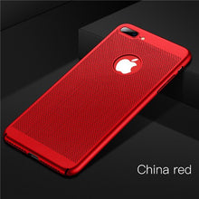 Load image into Gallery viewer, Ultra-thin Breathe Hollow Phone Case For iPhone 6 6s 7 8 Plus Hard Plastic Case For iPhone X XS Max XR Summer Back Cover Coque