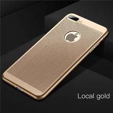 Load image into Gallery viewer, Ultra-thin Breathe Hollow Phone Case For iPhone 6 6s 7 8 Plus Hard Plastic Case For iPhone X XS Max XR Summer Back Cover Coque