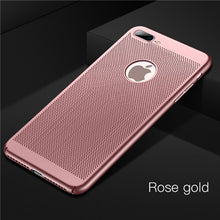 Load image into Gallery viewer, Ultra-thin Breathe Hollow Phone Case For iPhone 6 6s 7 8 Plus Hard Plastic Case For iPhone X XS Max XR Summer Back Cover Coque