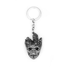 Load image into Gallery viewer, Movie Guardians of the Galaxy Charm Pendant Necklace Metal Keychain Chaveiro Men Women Alloy Key Chains