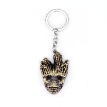Load image into Gallery viewer, Movie Guardians of the Galaxy Charm Pendant Necklace Metal Keychain Chaveiro Men Women Alloy Key Chains
