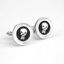 Load image into Gallery viewer, The Punisher Skull Cufflinks