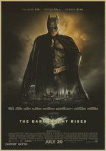 Load image into Gallery viewer, Retro Movie Poster Batman brown Paper Drawing Core Hanging Picture Comic Painting