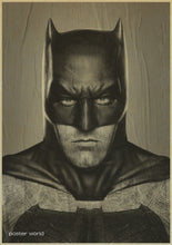 Load image into Gallery viewer, Retro Movie Poster Batman brown Paper Drawing Core Hanging Picture Comic Painting