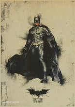 Load image into Gallery viewer, Retro Movie Poster Batman brown Paper Drawing Core Hanging Picture Comic Painting