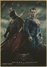Load image into Gallery viewer, Retro Movie Poster Batman brown Paper Drawing Core Hanging Picture Comic Painting