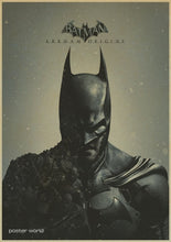 Load image into Gallery viewer, Retro Movie Poster Batman brown Paper Drawing Core Hanging Picture Comic Painting