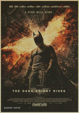 Load image into Gallery viewer, Retro Movie Poster Batman brown Paper Drawing Core Hanging Picture Comic Painting