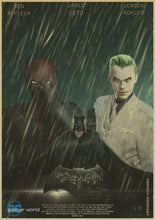 Load image into Gallery viewer, Retro Movie Poster Batman brown Paper Drawing Core Hanging Picture Comic Painting