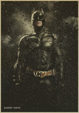 Load image into Gallery viewer, Retro Movie Poster Batman brown Paper Drawing Core Hanging Picture Comic Painting