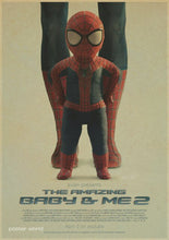 Load image into Gallery viewer, spider man super heros wall stickers for kids room decorations