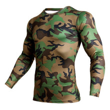 Load image into Gallery viewer, Compression Shirt Men Camouflage Long Sleeve Tight Tee Shirt Men Fitness 3D Quick Dry Clothes MMA Rashguard Gyms Camo T-Shirt