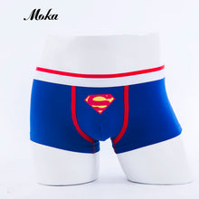 Load image into Gallery viewer, superman Combed Cotton Breathable low-waist Men Underwear Marval Cartoon men Cueca Boxer Hombre student sexy Movie Men underwear