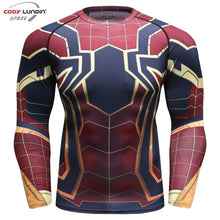 Load image into Gallery viewer, 3D Printed T shirts Men Avengers 3 Compression Shirt