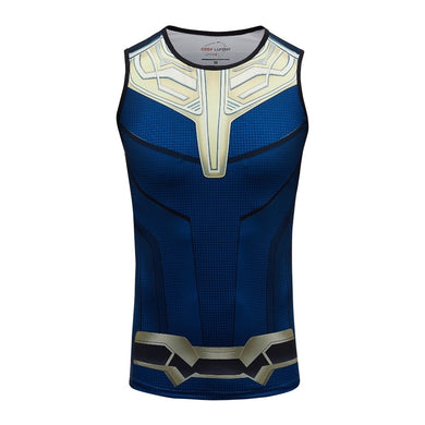 Avengers 3 Thanos 3D Printed T shirts Men Compression Shirts