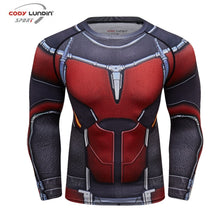 Load image into Gallery viewer, Avengers 3 Long Sleeve Compression Shirts Thanos 3D Printed T shirts Men