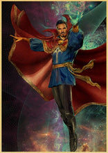 Load image into Gallery viewer, Marvel movie Strange doctor retro poster kraft paper wall sticker