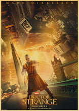 Load image into Gallery viewer, Marvel movie Strange doctor retro poster kraft paper wall sticker