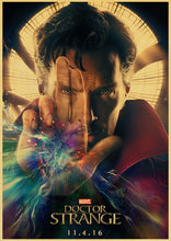 Load image into Gallery viewer, Marvel movie Strange doctor retro poster kraft paper wall sticker