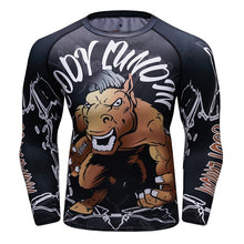 Load image into Gallery viewer, Brand New UFC BJJ MMA Work Out Compression Rashguard T Shirt Men Exercise Panda 3D Fitness Tights Bodybuild