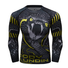 Load image into Gallery viewer, Brand New UFC BJJ MMA Work Out Compression Rashguard T Shirt Men Exercise Panda 3D Fitness Tights Bodybuild