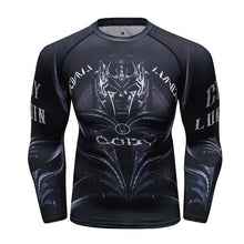 Load image into Gallery viewer, Brand New UFC BJJ MMA Work Out Compression Rashguard T Shirt Men Exercise Panda 3D Fitness Tights Bodybuild