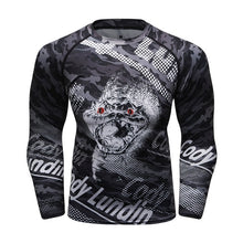 Load image into Gallery viewer, Brand New UFC BJJ MMA Work Out Compression Rashguard T Shirt Men Exercise Panda 3D Fitness Tights Bodybuild