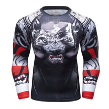 Load image into Gallery viewer, Brand New UFC BJJ MMA Work Out Compression Rashguard T Shirt Men Exercise Panda 3D Fitness Tights Bodybuild