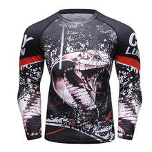 Load image into Gallery viewer, Brand New UFC BJJ MMA Work Out Compression Rashguard T Shirt Men Exercise Panda 3D Fitness Tights Bodybuild