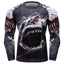 Load image into Gallery viewer, Brand New UFC BJJ MMA Work Out Compression Rashguard T Shirt Men Exercise Panda 3D Fitness Tights Bodybuild