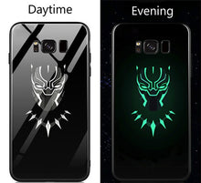 Load image into Gallery viewer, Coque Funda Batman Spiderman Iron Man Tiger Luminous Glass Phone Case For Huawei p20 Pro p10 p20pro p10plus Back Cover Case