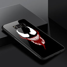 Load image into Gallery viewer, Coque Luxury Brand Marvel Avengers Venom Shockproof Tempered Glass Case For Samsung Galaxy s8 s9 Plus Note 8 9 s9plus Back Cover