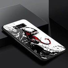 Load image into Gallery viewer, Coque Luxury Brand Marvel Avengers Venom Shockproof Tempered Glass Case For Samsung Galaxy s8 s9 Plus Note 8 9 s9plus Back Cover