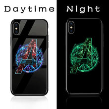 Load image into Gallery viewer, ciciber Marvel Glass Phone Cases For Iphone 6 6S 7 8 Plus X XR XS MAX Hard Phone Back Cover Spiderman Iron Man Fundas Capa