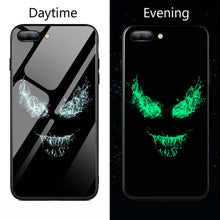 Load image into Gallery viewer, Luxury Luminous Tempered Glass Case For iphone 8 7 6 6s Plus Marvel DC Comics Batman Phone Cover For iphone X Xr Xs Max Coque
