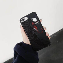 Load image into Gallery viewer, Hot American comics Venom Soft silicon cover case for iphone 6 S 7 6S 7plus 8 8plus X 10 XR XS Max Marvel 3D relief phone coque