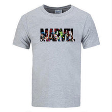 Load image into Gallery viewer, New Fashion Marvel Short Sleeve T-shirt Men Superhero print t shirt O-neck comic Marvel