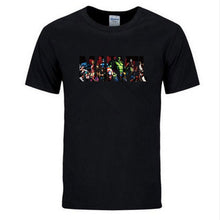 Load image into Gallery viewer, New Fashion Marvel Short Sleeve T-shirt Men Superhero print t shirt O-neck comic Marvel