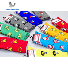 Load image into Gallery viewer, Marvel Comics Hero General Socks cartoon Iron Man Captain America Knee-High Warm